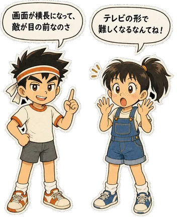 ファミコン大図鑑オリジナルキャラクターの掛け合い（オチ）