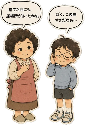 ファミコン大図鑑オリジナルキャラクターの掛け合い（オチ）