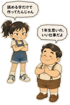 ファミコン大図鑑オリジナルキャラクターの掛け合い（オチ）