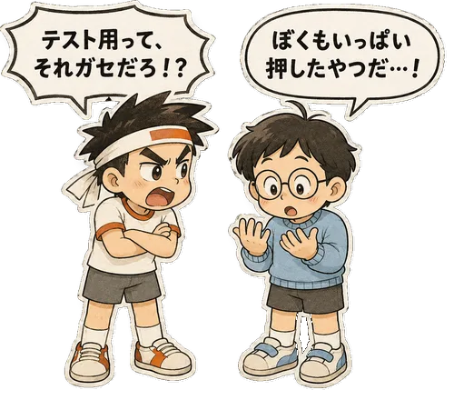 ファミコン大図鑑オリジナルキャラクター博と伸夫の掛け合い
